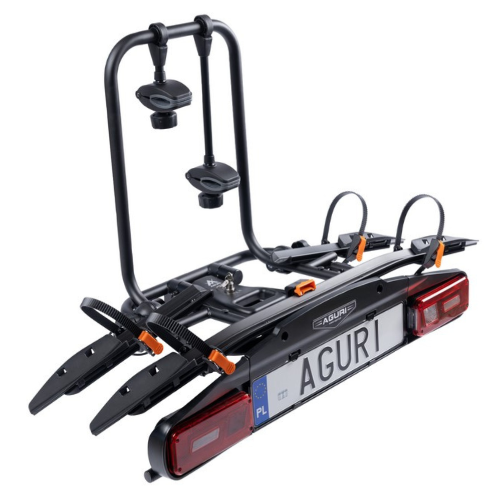 Bagażnik rowerowy na hak Aguri Active Bike PRO 2 czarny