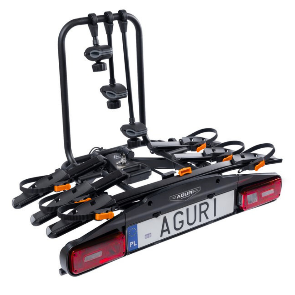 Bagażnik rowerowy na hak Aguri Active Bike PRO 3 czarny