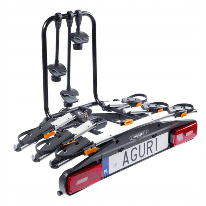 Bagażnik rowerowy na hak Aguri Active Bike PRO 3 srebrny