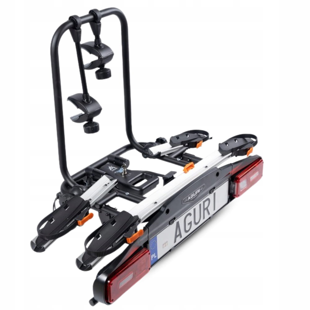 Bagażnik rowerowy na hak Aguri Active Bike PRO 2 srebrny
