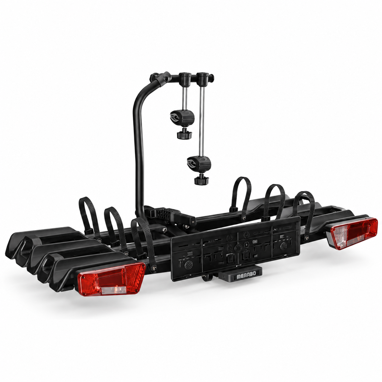 Bagażnik MENABO ORBIT 3 z ramieniem mocującym rower, ujęcie z boku