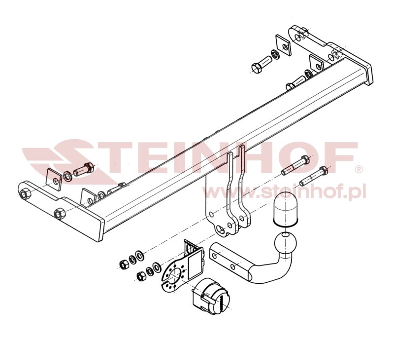 Rysunek techniczny haka Steinhof