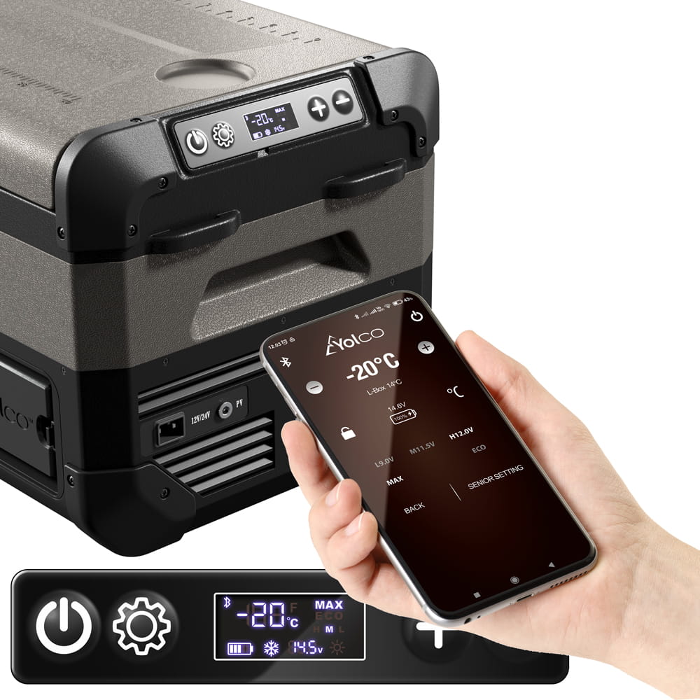 Sterowanie lodówką Yolco FCX18 z aplikacji przez Bluetooth