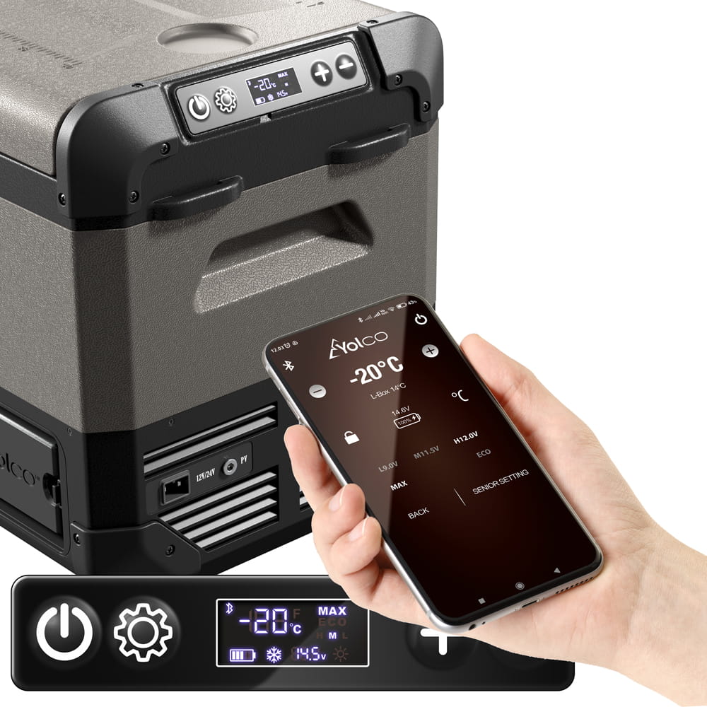 Sterowanie lodówką Yolco FCX25 z aplikacji przez Bluetooth