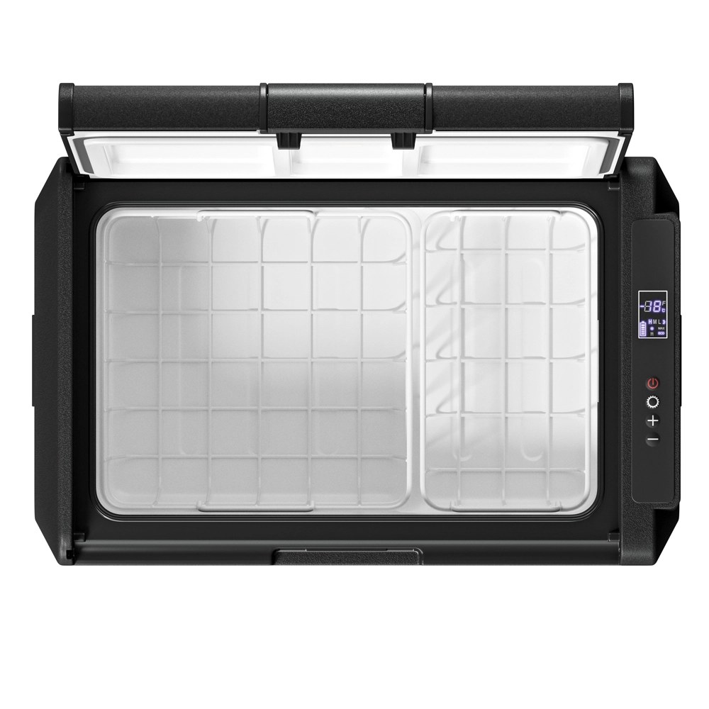Wnętrze lodówki Yolco GCX47 z wyjmowanym koszem