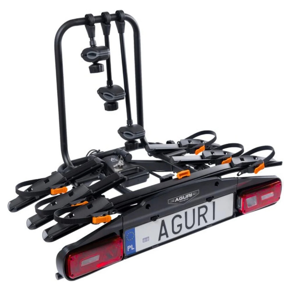 Bagażnik rowerowy na hak Aguri Active Bike PRO 3 czarny