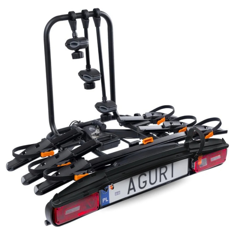 Bagażnik rowerowy na hak Aguri Active Bike PRO 4 czarny