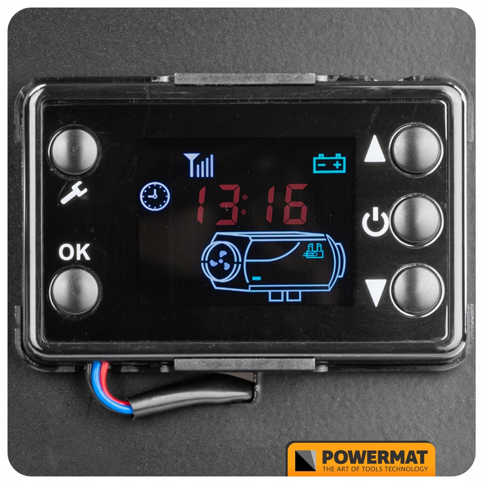 Wyświetlacz LCD sterownika ogrzewania postojowego PM-AG-8M4