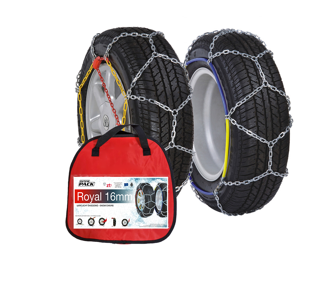 Łańcuchy śniegowe Inter Pack 4WD Royal z ogniwem 16 mm do SUV-ów i aut dostawczych